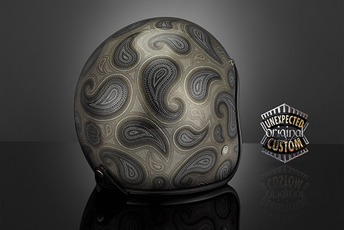 custom helmet paisley