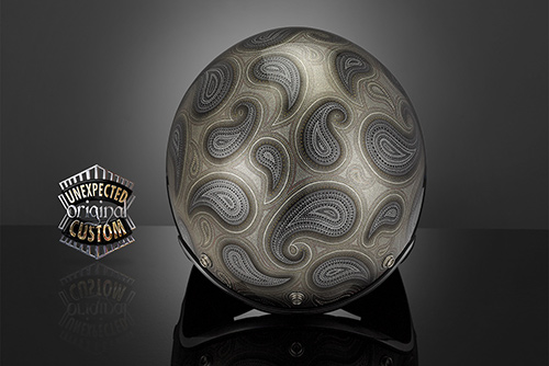 custom helmet paisley