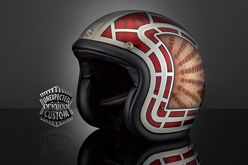 custom helmet snake