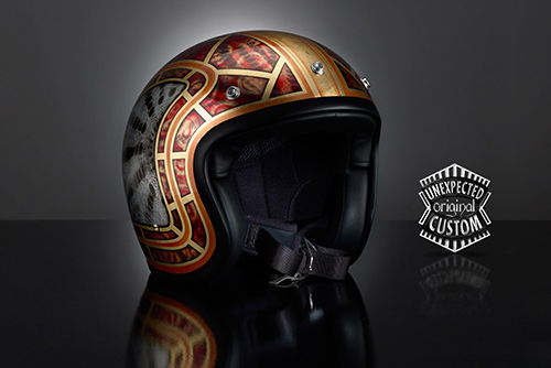 custom motorcycle helmet the snake