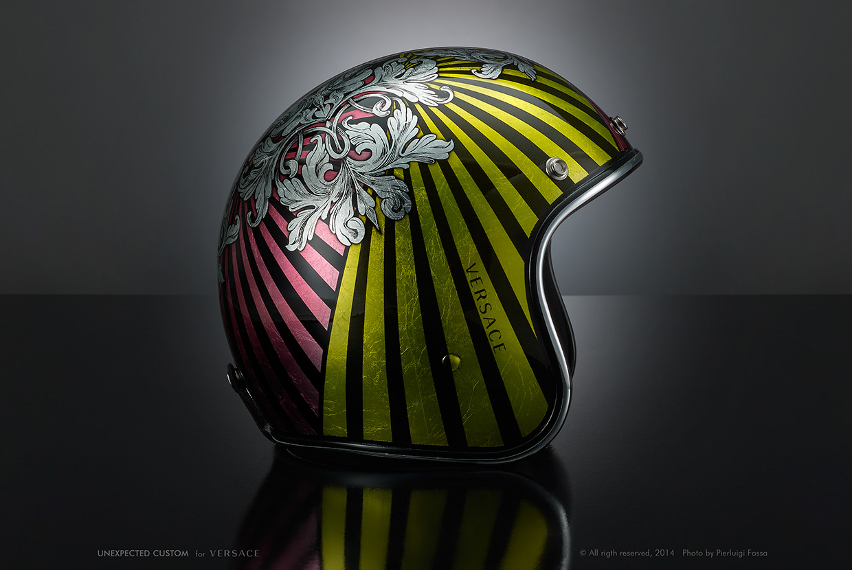 Versace custom helmet multicolor