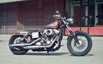 harley davidson dyna unexpected custom